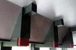 Bibliotheek/studeerkamer, overgang muur en dak.
<br/>
Gert-Jan Lobbes, 2016